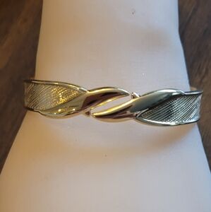 Elegant Monet Gold-Tone Twist Bracelet